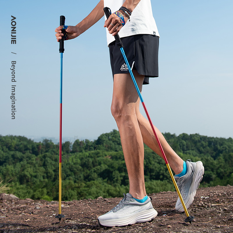 2pcs AONIJIE New Folding Outdo - огляд і ціна Trekking Pole Carbon