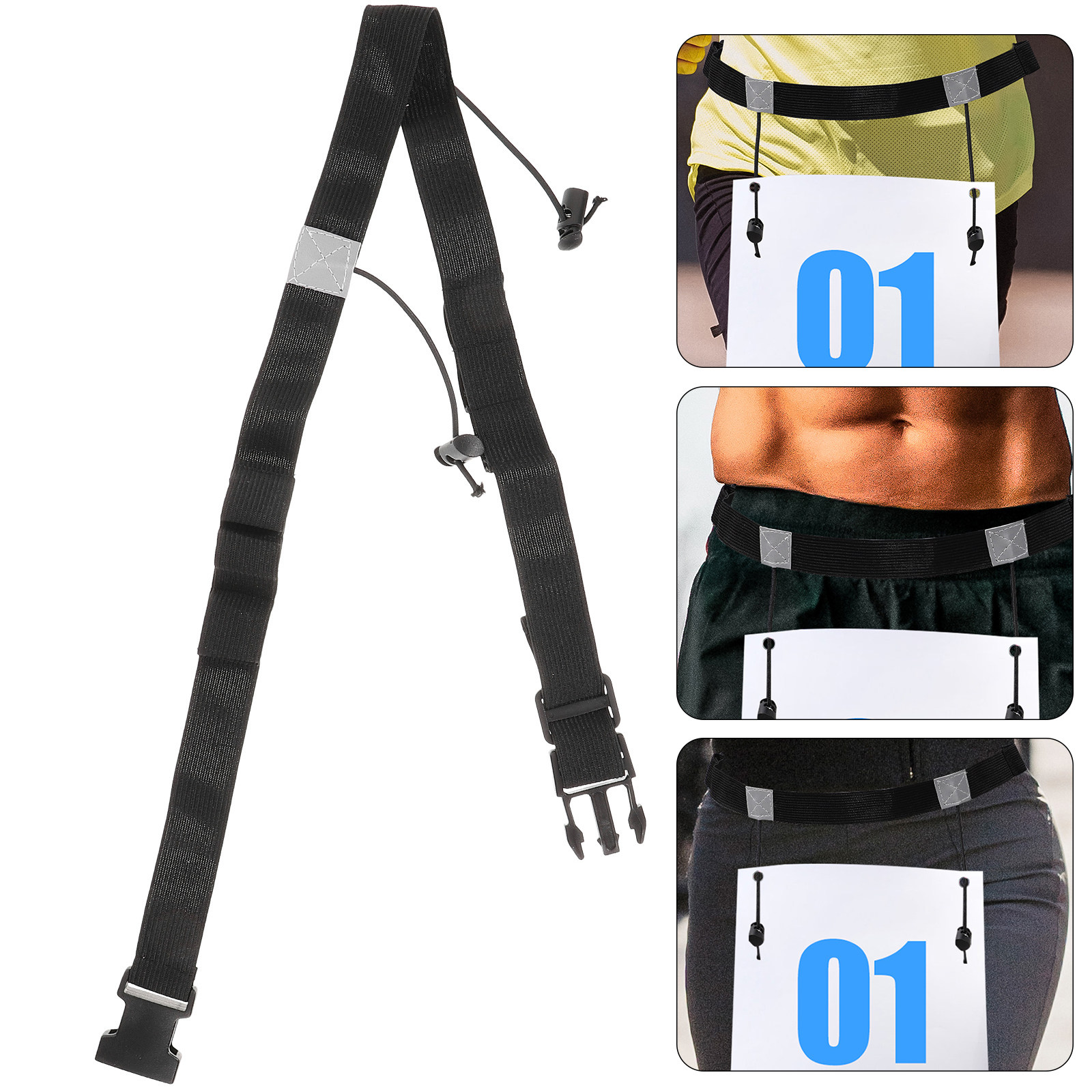 2Pcs Race Number Belt Reflecti - огляд і ціна Race Bib