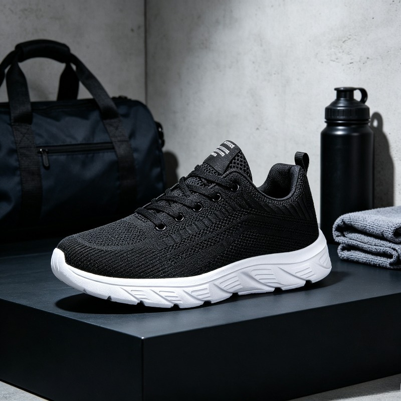 Men Breathable Knit Sneakers W - огляд і ціна Running Shoes Men